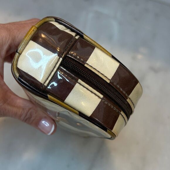 Kate Spade Striped Travel Cosmetic Case Pouch Clutch - Picture 10 of 16